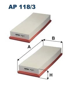 AP118/3-2X FILTER AIR  