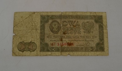 Polska - Banknot - 2 Złote - 1948 rok