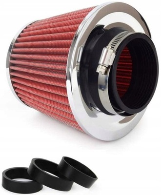 CONE FILTER AIR SPORTS TYPE BIG DO AUTO + 3 REDUCTION ADAPTERS STRAP  