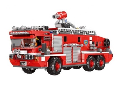 KLOCKI POJAZD STRAŻ POŻARNA WÓZ STRAŻACKI XB - 03030