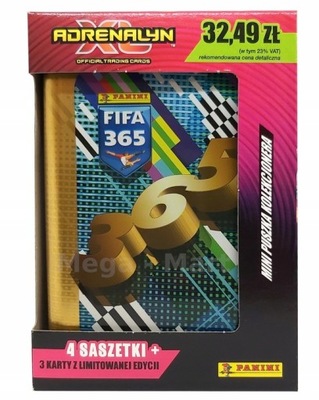 PANINI PUSZKA KOLEKCJONERSKA MINI FIFA 365 ADRENALYN XL 2024 KARTY PIŁKARZY