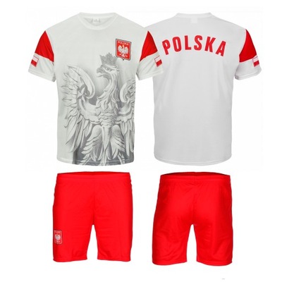 Komplet strój Sportowy POLSKI POLSKA ORZEŁ 128cm