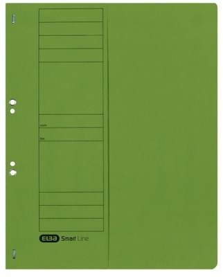 Skoroszyt kartonowy Elba 1/2 A4 oczkowy zielony