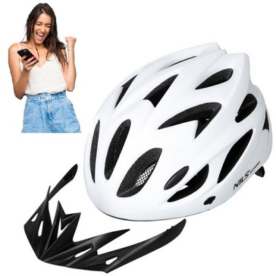 Kask z Daszkiem Regulowany L 55-61cm Wentylowany Wygodny WYTRZYMAŁY NILS