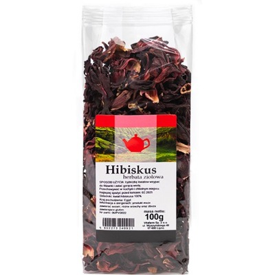 HIBISKUS KWIAT suszony HERBATA 100 g