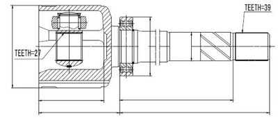 ШАРНИР ВНУТРЕННИЙ ПРАВАЯ NISSAN NV400 2.3DCI 11-