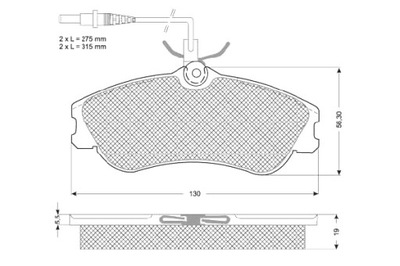 STARLINE ZAPATAS DE FRENADO CITROEN BERLINGO XSARA PEUGEOT 306 DE CARGA  