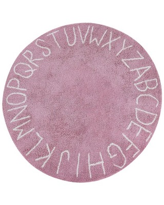 Dywan bawełniany okrągły ø 120 cm różowy