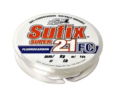 Sufix Super 21 Fluorocarbon Clear 0.28mm 50m Żyłka