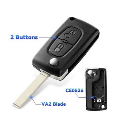 KEYWAS PARA PEUGEOT 206 408 1/2/3/4/5/6/807 PA  