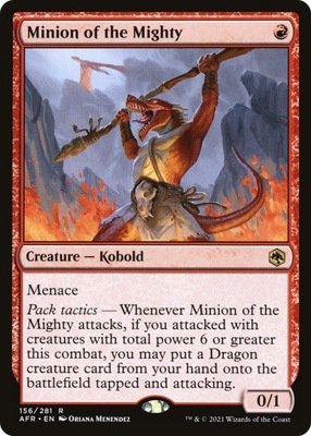 MTG Minion of the Mighty (AFR) - stan EX