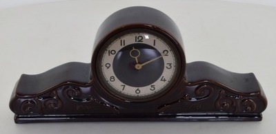 Zabytkowy zegar kominkowy ceramiczny