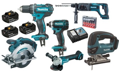 MAKITA DLX2127+DGA504ZJ DHR241ZJ DJV180Z DSS610ZJ