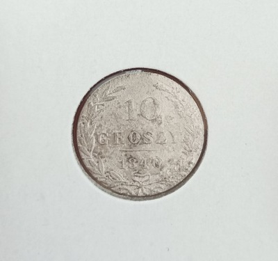POLSKA KRÓLESTWO - 10 GROSZY 1840 - srebro