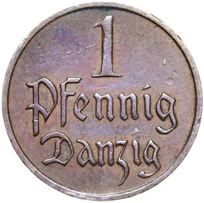 + WMG - Wolne Miasto Gdańsk - 1 Pfennig 1929 - STAN !