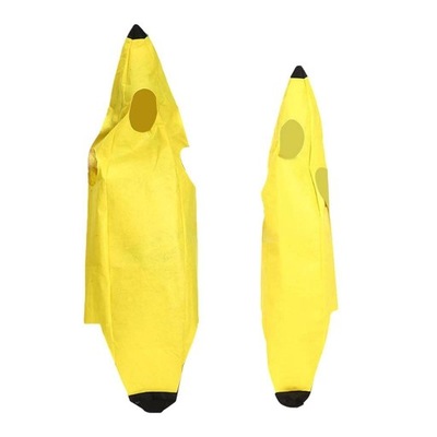 2x Kostium bananowy Dorośli Dzieci Cosplay Kostiumy Lekkie i wygodne