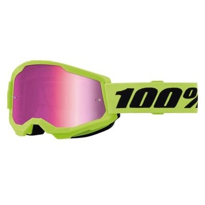 GOGLE 100% STRATA 2 JUNIOR GELTONOS NEON - 50032-00010 26013512 