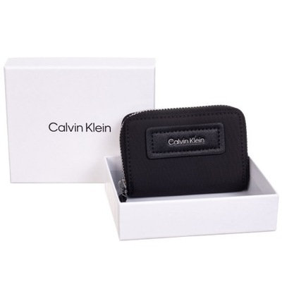 CALVIN KLEIN BEZPIECZNY PORTFEL DAMSKI CK BLACK