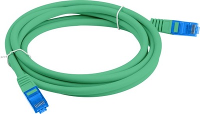 Patchcord S/FTP 6a Lanberg RJ45 / RJ45 15 m zielony