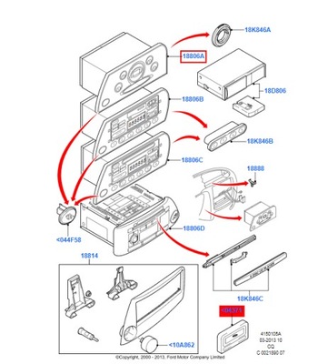 Радио serii 1000 ford ka mk1 1998-2005 фото №1