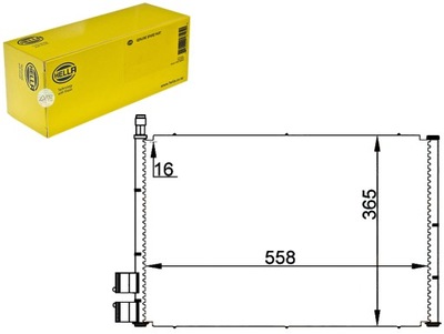 Конденсатор behr hella 1254203 1146195 2s6h19710aa 1 фото №1
