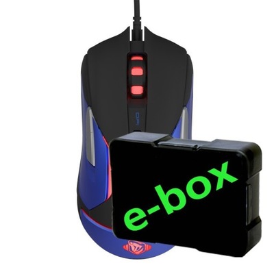 E-blue Mysz Auroza Gaming V2, 5000DPI, optyczna, 6kl., przewodowa USB, czar