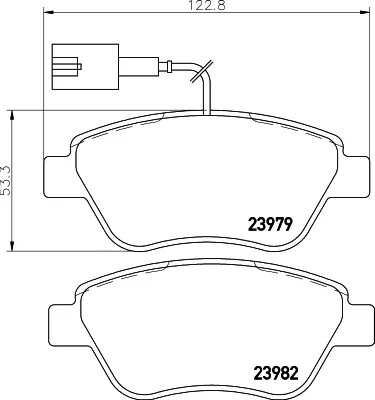 HELLA 8DB 355 012-841 JUEGO ZAPATAS HAMULCOWYCH,  