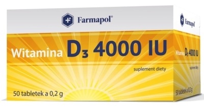 Farmapol Witamina D3 4000 IU 50 tabletek