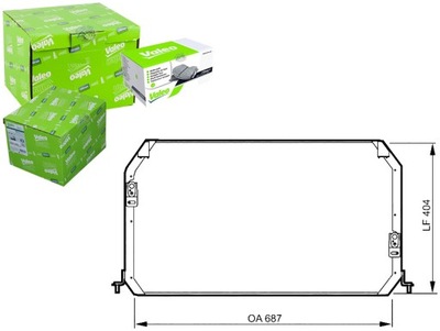 VALEO CONDENSADOR RADUADOR DE ACONDICIONADOR 8846033010  