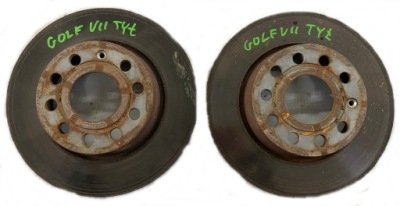 Vw golf vii 1.2 tsi тормозные диски тормозные задняя фото №1