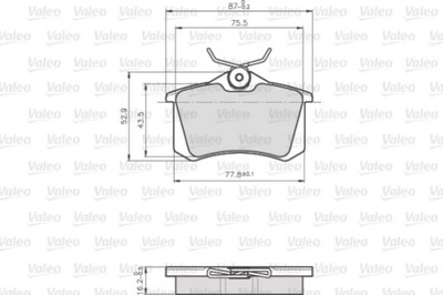 VALEO 872960 PADS BRAKE OPTIPACK LCV  