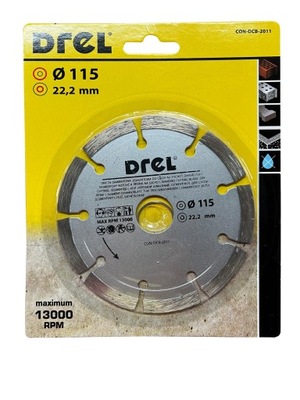 TARCZA TARCZE DIAMENTOWA NA SUCHO SEGMENTOWA 115mm