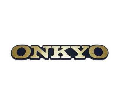 Naklejka Emblemat ONKYO złota 30x5mm