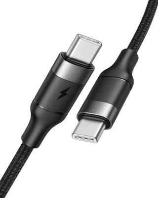VEGER kabel Typ C do Typ C PD 5A 100W CC02 1,5 m czarny