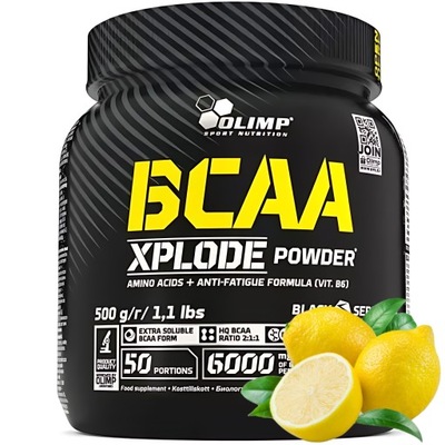 OLIMP BCAA XPLODE 500g AMINOKWASY AMINO REGENERACJA SIŁA ENERGIA MIĘŚNIE