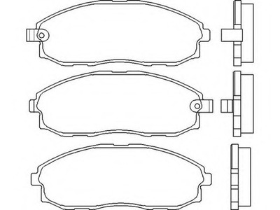 Гальмівні колодки гальмівний. hyundai starex 97- фото №1