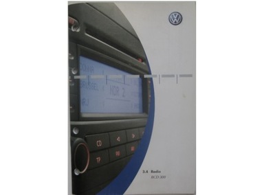 VW RCD 300 POLSKA MANUAL RADIO VW GOLF V COLOR  