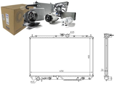Радиатор двигателя mitsubishi carisma space star 1. фото №1