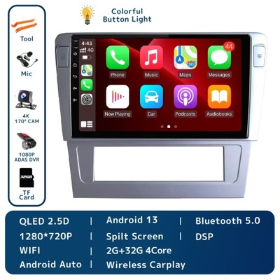 NAVEGACIÓN GPS PARA VW VOLKSWAGEN PASSAT B7 2004-2010 RADIO DE AUTOMÓVIL CARPLAY WIFI  