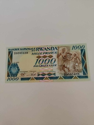 Rwanda - 1000 Franków - 1988 - UNC
