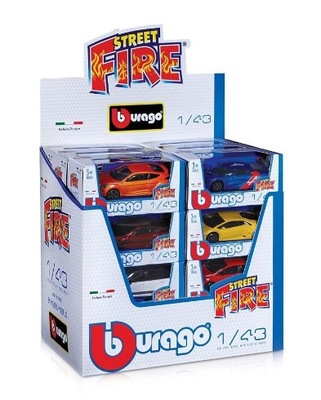 Street Fire różne rodzaje 1:43 BBURAGO Bburago 276021