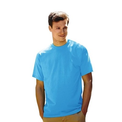Koszulka T-shirt Fruit of the LOOM Azure Blue L