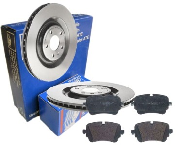 Гальмівні диски гальмівні колодки ate задня audi a6 c8 a7 4k 350mm фото №1