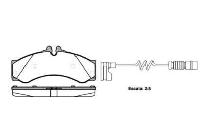 REMSA KLOCKI HAMULCOWE MERCEDES SPRINTER 4-T 408 C