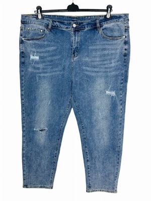 Jeansowe spodnie rurki plus size 4XL 48 Shein