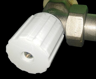 Pokrętło do grzejnika kaloryfera białe