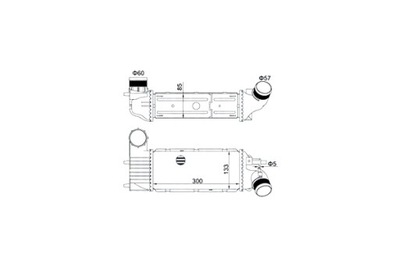 MAGNETI MARELLI INTERCOOLER CITROEN PEUGEOT C5 406 607 2.0HDI