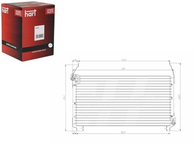 KONDENSATORIUS KONDENSATORIUS KONDICIONAVIMO BRAVO 95-99 HART 