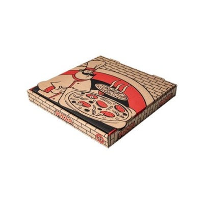 Pudełko na pizze z nadrukiem 45x45x4 cm