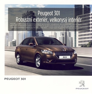 Peugeot 301 prospekt 2013 Czechy 